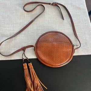 Brown Leather Crossbody Bag
